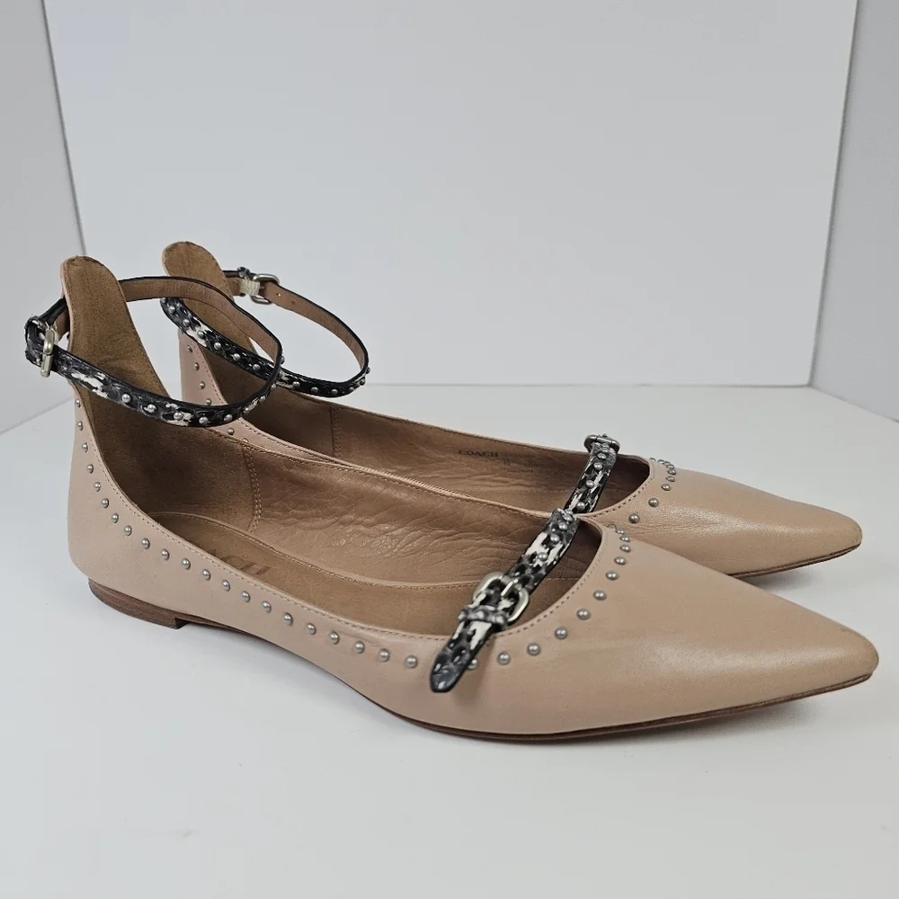 Coach Nude-Beachwood Jody Flats - Picture 3 of 15